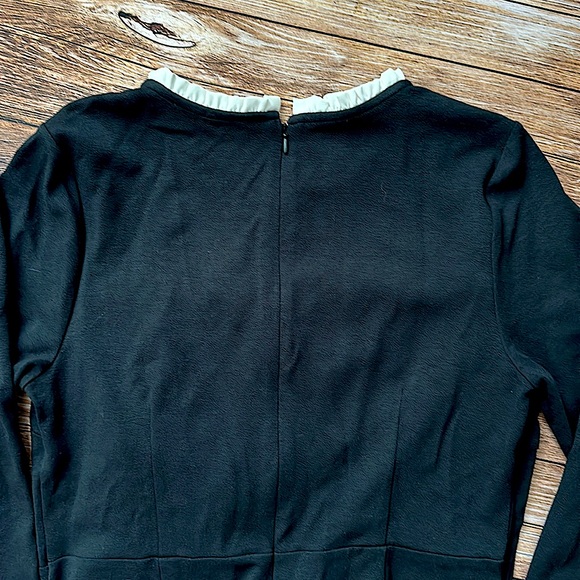 Loft Long Sleeve Dress Black - SZ 10 - Picture 3 of 3